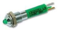 LED INDICATOR, 12V, GREEN