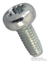 SCREW, POZI PAN, STEEL, BZP, M3X6, PK100