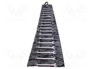 Wrenches set; combination spanner; Chrom-vanadium steel; 26pcs. 