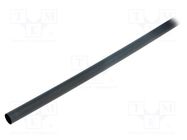 Heat shrink sleeve; 2: 1; 9.53mm; L: 1.2m; black; polyolefine ALPHA WIRE