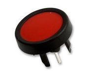 SWITCH, SPNO, RED, 0.08A, 24VDC, SOLDER