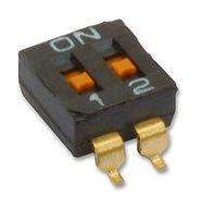 DIP SWITCH, SPST, 0.025A, 24VDC, SMD