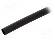 Heat shrink sleeve; 2: 1; 12.7mm; L: 1.2m; black; polyolefine; 5pcs. ALPHA WIRE