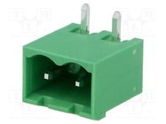 Pluggable terminal block; 5.08mm; ways: 2; angled; socket; male ADAM TECH