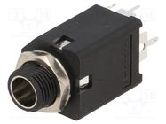 Connector: Jack 6,3mm; socket; female; stereo; ways: 3; straight AMPHENOL