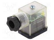 Connector: valve connector; plug; form B; 11mm; female; PIN: 3; 230V MURR ELEKTRONIK