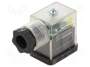 Connector: valve connector; plug; form B; 11mm; female; PIN: 3; 24V MURR ELEKTRONIK