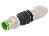 Connector: M12; plug; PIN: 4; male; A code-DeviceNet / CANopen MURR ELEKTRONIK