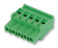 TERMINAL BLOCK, PLUGGABLE, 6POS, 12AWG