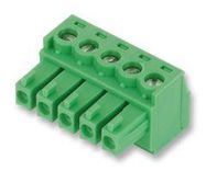 TERMINAL BLOCK, PLUGGABLE, 10POS, 16AWG