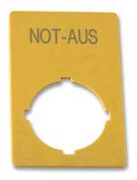 LABEL, EMERGENCY STOP, GERMAN