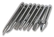 KIT, SOLDERING TIPS, CHISEL, 8PC