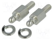 Spring lock set for D-Sub; SnapLock; cable-panel CONEC