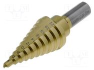 Drill bit; Ø: 4÷22mm; thin tinware; 3/8" (10mm); Steps: 10 BAHCO