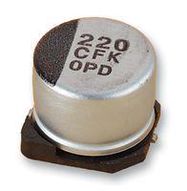 CAP, 22┬╡F, 16V, RADIAL, SMD