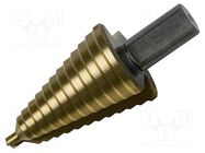 Drill bit; Ø: 5÷35mm; thin tinware; 1/2" (12,7mm); Steps: 13 BAHCO