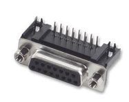 CONNECTOR, D SUB, RECPT, THT, R/A, 15WAY