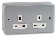 SOCKET, SURFACE, 13A, 2GANG