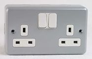 SOCKET, SURFACE, 13A, 2GANG