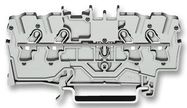 TERMINAL BLOCK, DIN RAIL, 4POS, 12AWG