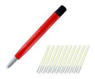 GLASS FIBRE PENCIL, 4MM, W/ 10 REFILL