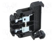 Splice terminal: rail; 0.5÷4mm2; ways: 1; terminals: 2; black; TS35 