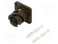 Connector: military; socket; female; PIN: 2; size 10SL; VG95234 AMPHENOL AIR