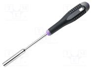 Screwdriver; 6-angles socket; Blade length: 125mm BAHCO