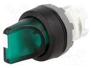 Switch: rotary; 22mm; Stabl.pos: 3; green; MLB-1; IP66; prominent ABB