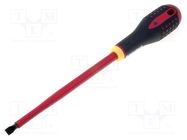 Screwdriver; insulated; slot; 8,0x1,2mm; Blade length: 175mm BAHCO