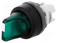 Switch: rotary; 22mm; Stabl.pos: 2; green; MLB-1; IP66; prominent ABB