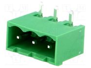 Pluggable terminal block; 5.08mm; ways: 3; angled; socket; male ADAM TECH