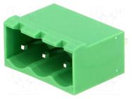 Pluggable terminal block; 5.08mm; ways: 3; straight; socket; male ADAM TECH