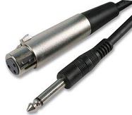 XLR SOCKET TO 6.3MM PLUG - 2M