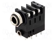 Connector: Jack 3,5mm + Jack 6,3mm; socket; female; ways: 3; THT AMPHENOL