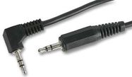 LEAD 3.5MM STEREO PLUG TO 90DEG PLUG 2M