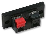 AUDIO CONN, JACK, 2POS, PANEL, BLK/RED