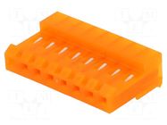 Connector: wire-board; plug; female; MTA-156; PIN: 8; 600VAC; IDC TE Connectivity