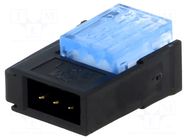 Connector: wire-wire/PCB; plug; male; PIN: 3; Mini-Clamp; 32V; IDC 3M
