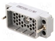 Connector: rectangular; plug; hermaphrodite; polycarbonate; 2kV EDAC