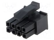 Connector: wire-board; plug; female; PIN: 8; Micro MATE-N-LOK; 3mm TE Connectivity