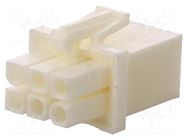 Connector: wire-wire; plug; female; PIN: 6; 600V; for cable; 4.14mm TE Connectivity