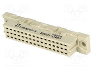 Connector: DIN 41612; plug; type C; female; PIN: 48; a+b+c; THT TE Connectivity