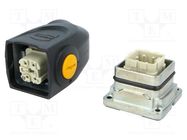 Connector: HDC; male + female; plug + socket,complete set; PIN: 5 HARTING