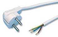 POWER CORD, SCHUKO PLUG-FEE END, 2M