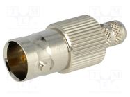 Connector: BNC; plug; female; straight; 75Ω; RG59/U; crimped; POM AMPHENOL RF