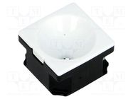 LED lens; square; transparent; LED CREE,LED SEOUL; 71°; H: 13.1mm LEDIL