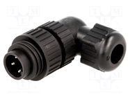 Connector: circular; plug; male; IP67; CA; PIN: 4(3+1); 3+PE; 400V HIRSCHMANN