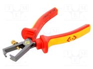 Stripping tool; Øcable: 0.3÷5mm; Wire: round; 160mm 