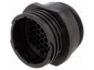 Connector: circular; plug; male; PIN: 37; w/o contacts; for cable TE Connectivity